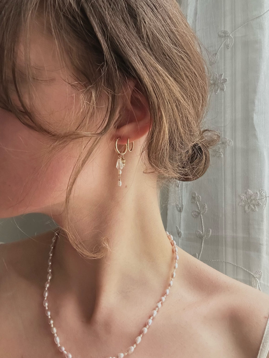 Créoles Larme de Nacre