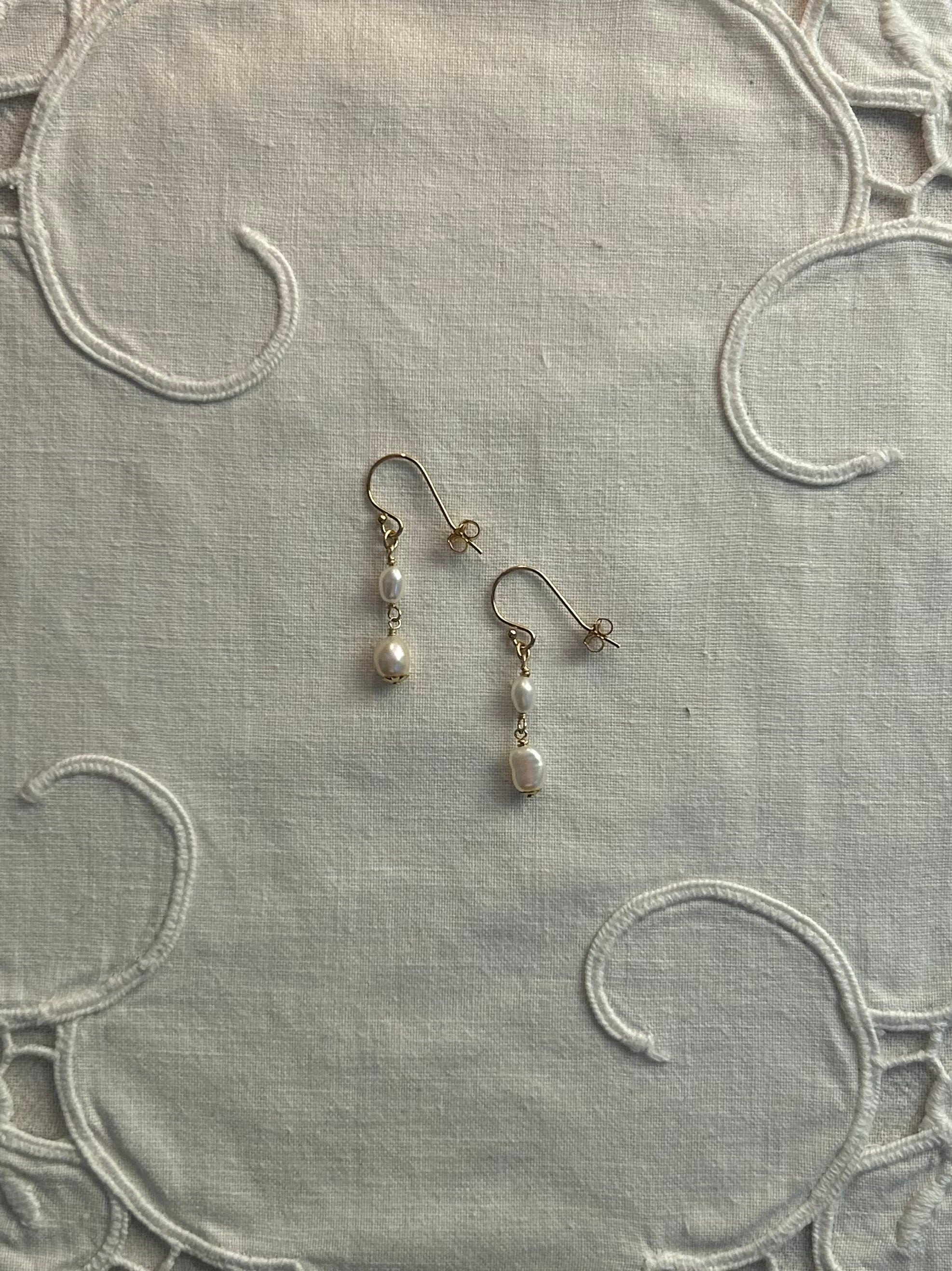 Boucles Gouttes de Nacre