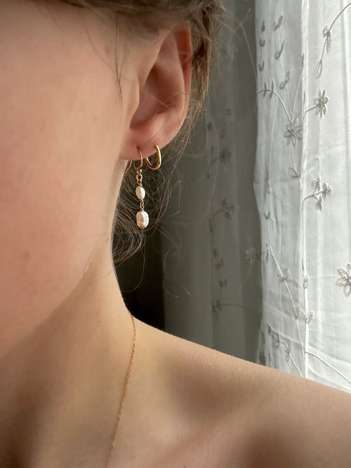 Boucles Gouttes de Nacre