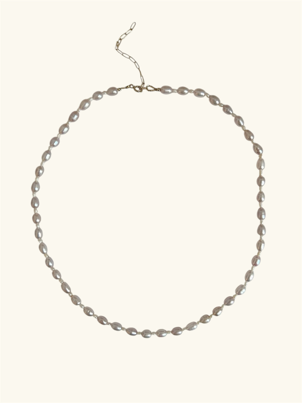 Collier Rose Nacrée