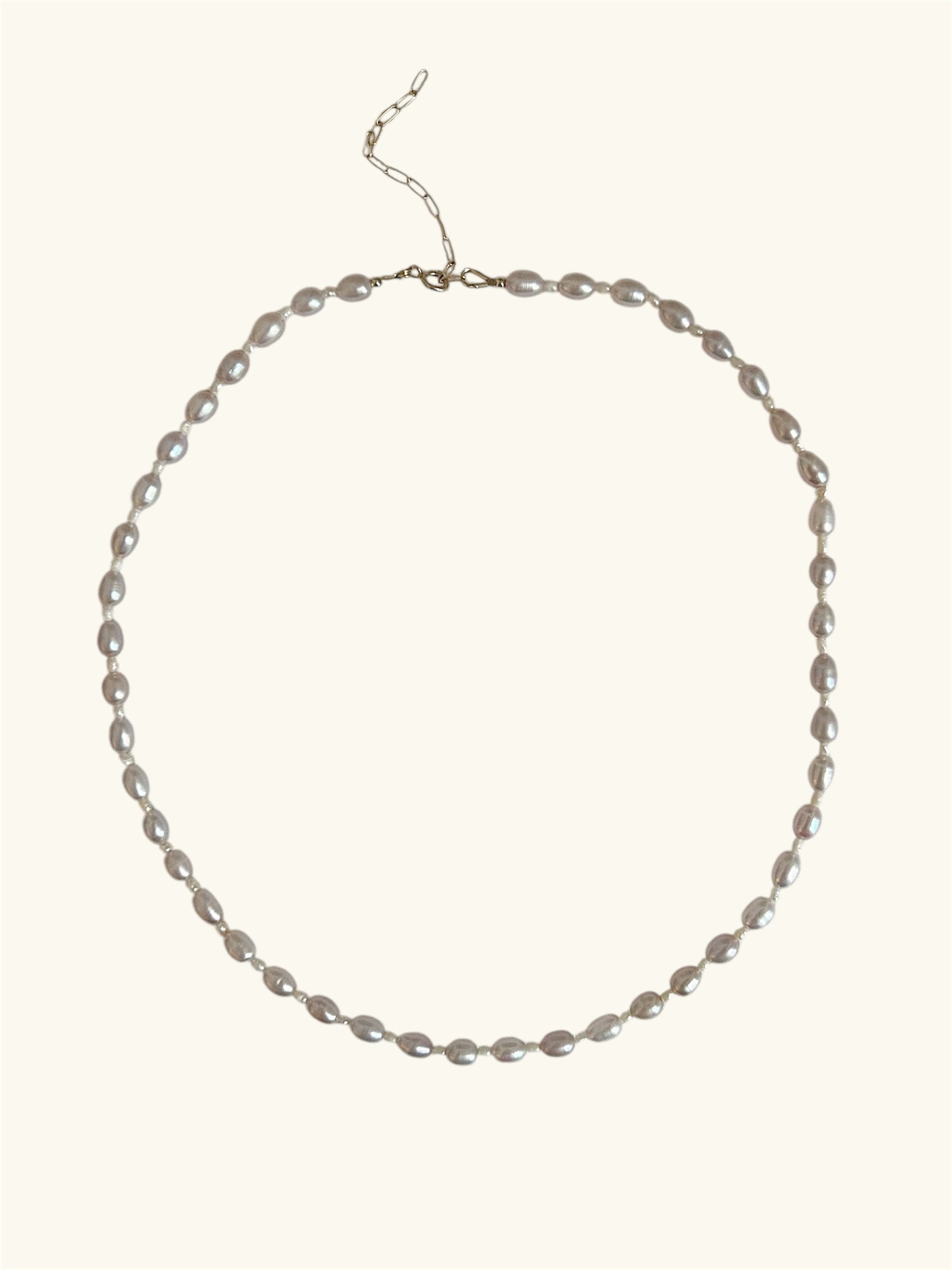 Collier Rose Nacrée